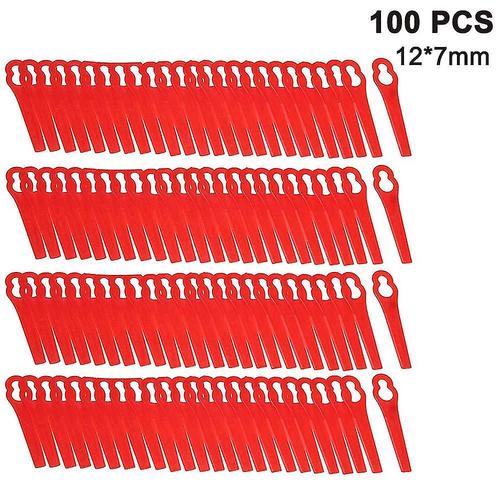 100 Pcs Plastique Grass Trimmer Blades Sans fil Strimmer Blades