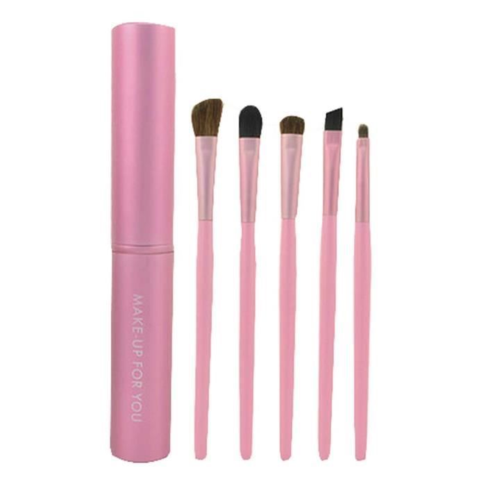 18 PCS Set Pinceaux Maquillage Rose Doré Synthétiques Haut De