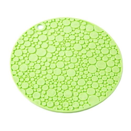 4pcs Anti-Dérapant Résistant Tapis De Coupe Pad Chaud Coaster Chaleur, Vert