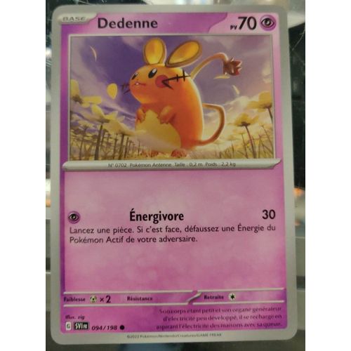 Pokemon Dedenne 094 / 198 Ecarlatte Et Violet