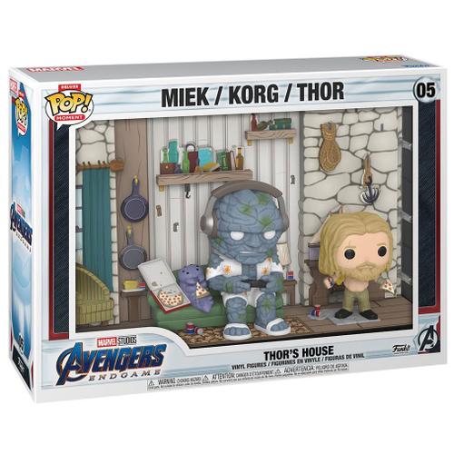 Figurine Funko Pop - Avengers : Endgame [Marvel] N°05 - Maison De Thor (Miek / Korg / Thor) (70914)
