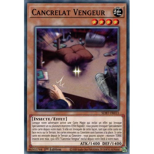 Cancrelat Vengeur - Sdbt-Fr011 - Yu-Gi-Oh ! Commune