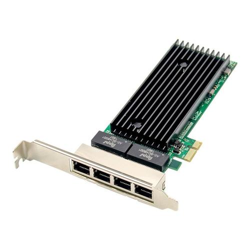 Carte réseau Gigabit Ethernet 82576 mb/s PCI E 4 ports RJ45 1X PCIe x1 Intel 100 chip Quad port lan serveur