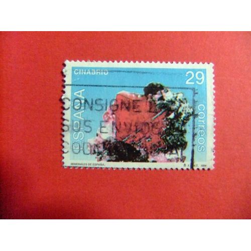 31 Espagne 1994 / Minerale Cinabrio / Edifil 3283 Fu Yvert 2876 Fu