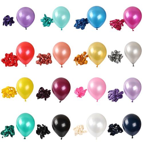 Ballon En Latex Avec Perles Brillantes Colores Pour Enfant De 25