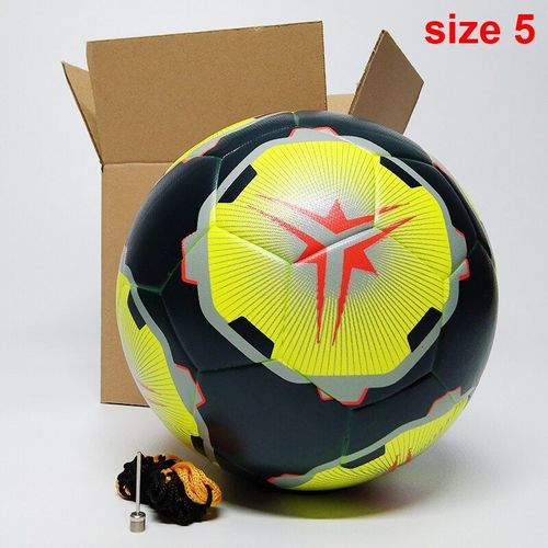 Vert - Ballon De Football Sans Couture En Pu Avec Logo À Impression Gratuite Haute Qualité Taille D'entraînement 5 Balles Blanc Nom D'équipe Personnalisé