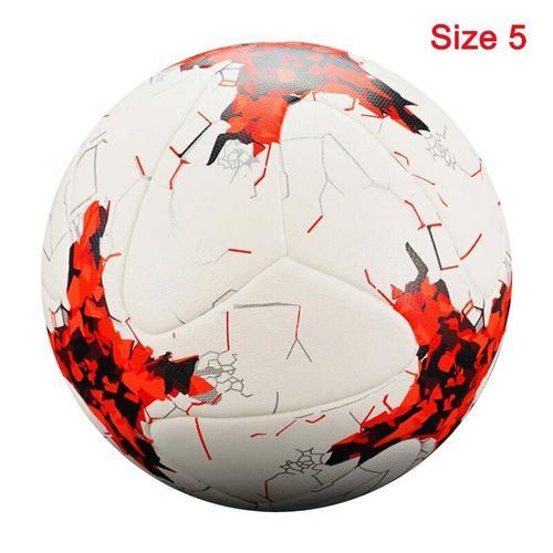 R-R-Rouge Taille 5 - Ballons De Football De Haute Qualité En Cuir Pu En Extérieur Match De Champions De La Ligue Nouvelle Collection