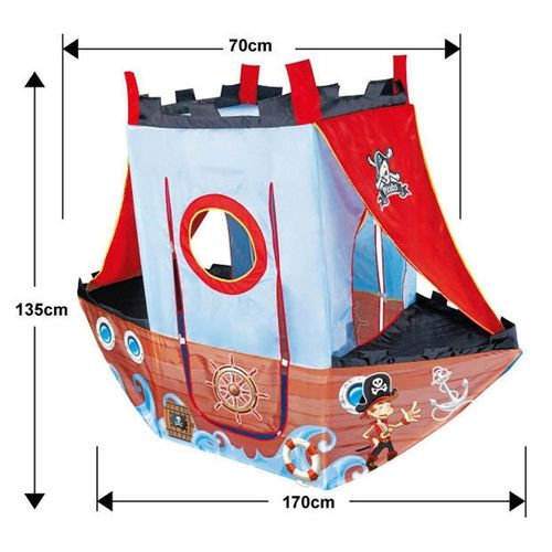 Rouge Sans Boules - Maison De Jeux Pour Enfants Tente De Jeu Jouets Fosse À Balles Piscine Bateau De Pirate Tente De Camping Intérieure Et Extérieure Cadeau Pour Enfants