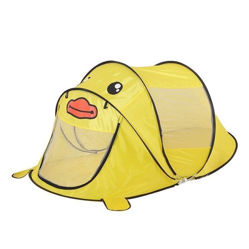 Canard Jaune - Tente Portable Pour Enfants Tigre Dessin Animé Animal Maison De Jeu Extérieur Jouet Pop Up Filet Intérieur Fosse À Balles Pour Bébés Livraison Directe