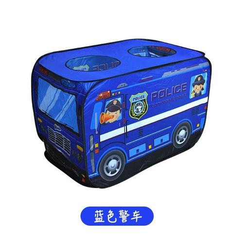 Bleu - Maison De Jeu 1 Pièce Tente De Jeu Camion De Pompiers Bus De Police Pliable Pop Up Jouet Pour Enfant Modèle De Maison