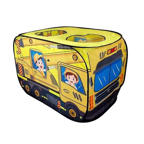 Jaune2 - Tente Pliante De Jeu D'intérieur Pour Enfants Maison Camion De Pompiers Bus De Police Jouet Pop-Up Portable Piscine Sèche Cadeau Pour Enfants