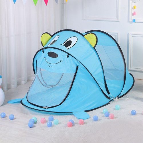 Tapis - Tente Portable Pour Enfants Tigre Dessin Animé Animal Maison De Jeu Extérieur Jouet Pop Up Filet Intérieur Fosse À Balles Pour Bébés Livraison Directe