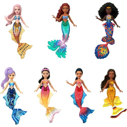 Disney La Petite Sirène - Coffret 7 Mini-Poupées Sirènes Ariel Et Ses Soeurs