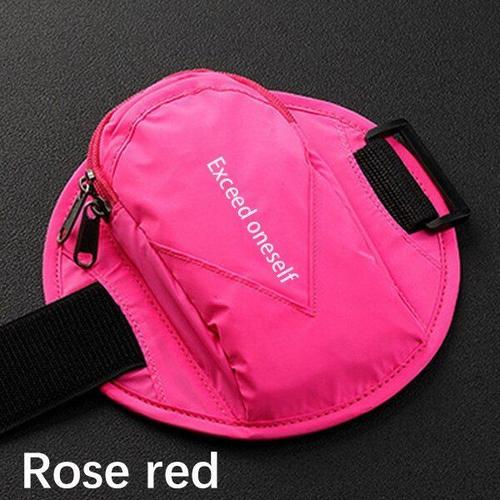 Rose Rouge - Sac De Brassard Réfléchissant Imperméable Pour Téléphone Portable Pochette De Poignet Pour Sport De Plein Air Course À Pied 6.7 Pouces Universel