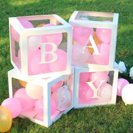 Boîtes BÉBÉ pour la décoration de fête prénatale Boîtes à ballons