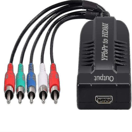 Composant vers Hdmi Convertisseur Support 1080p Mâle Ypbpr Vers Hdmi Adaptateur R / l Vers Hdmi 5rca Vers Hdmi