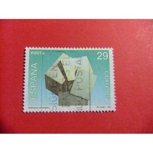 31 Espagne 1994 / Minérale Pyrite / Edifil 3285 Fu Yvert 2878 Fu