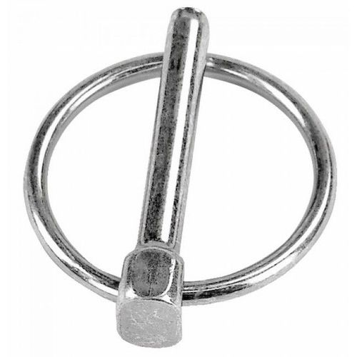 Goupille clips acier Zingué Blanc - type goupille agricole à tige Ø 10 mm