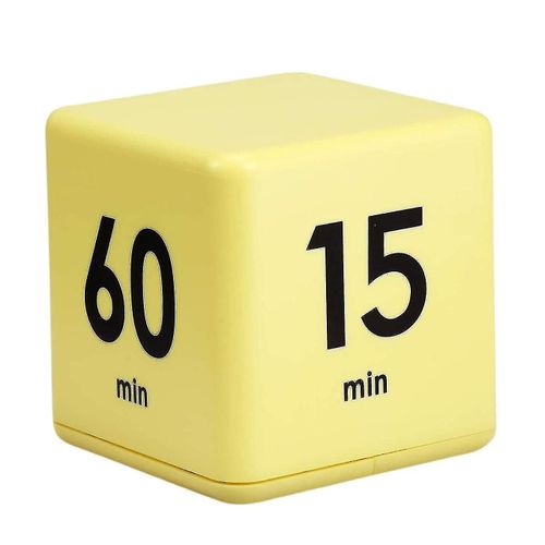 Time Cube-timer Kitchen Timer Gravity Sensor Flip Timer Exercise Game Timer 15-20-30-60 Minutes For