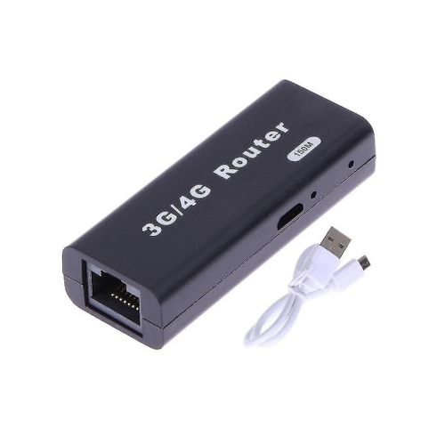 Mini portable 3G / 4G Wifi Wlan Hotspot Wifi Hotspot 150mbps Rj45 Routeur sans fil USB avec câble USB