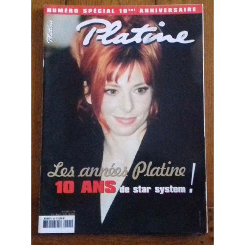 Magazine Platine Couverture Mylène Farmer N: 90 Spécial 10ème Anniversaire