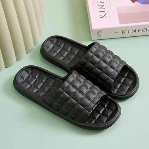 Chaussures Pantoufles D'intérieur Pour Femmestongs D'été Douces Et Confortablespantoufles De Bain Pour Couplechaussures Plates Pour La Famillesandales D'hôtel