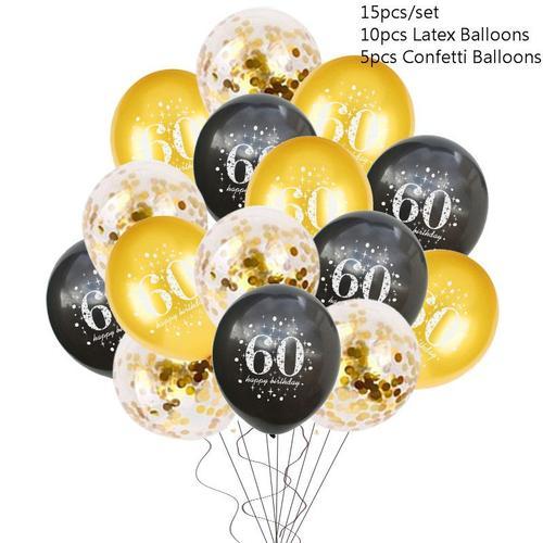 Ballon anniversaire jaune gold - 30 ans 