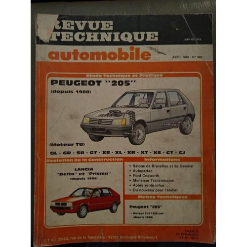 Revue Technique Automobile N°490 Peugeot 205 Depuis 1988