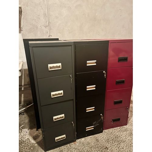 Vente Urgente 6 Meubles De Rangement / 6 Classeurs Monobloc 4 Tiroirs Pour Dossiers Suspendus