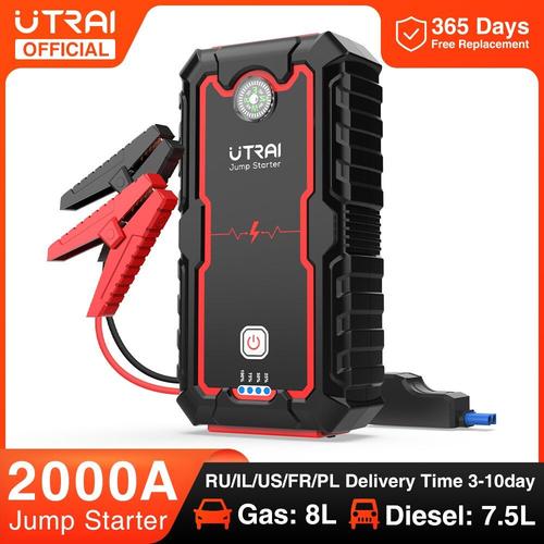 Démarreur de batterie de voiture portable - UTRAI, Démarreur automatique d' urgence, Booster 12V, 2000A