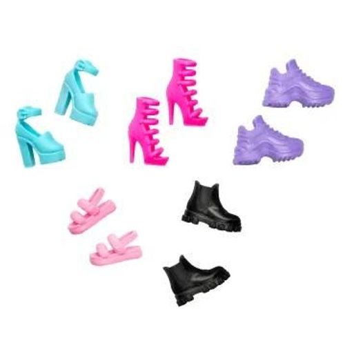 Accessoires Pour Poupée Barbie, 5 Paires De Chaussures