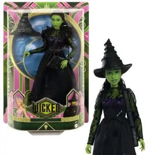 Mattel-Wicked-Poupée Elphaba Avec Accessoires Et Habillages Amovibles