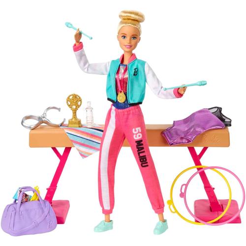 Barbie I Can Be Barbie - Coffret Barbie Gymnastique - Coffret Poupée Mannequin - 3 Ans Et +