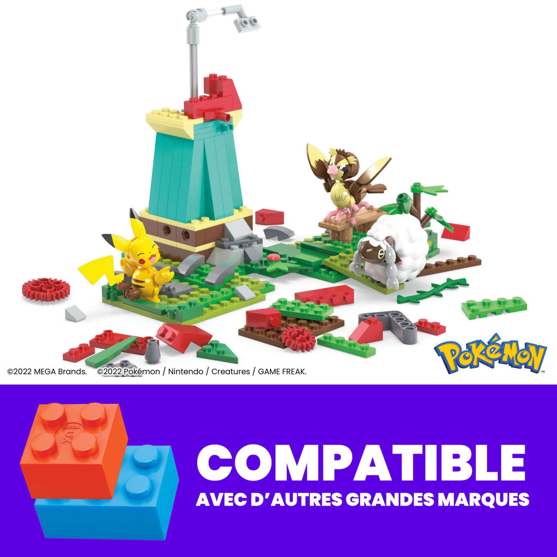 Mega Pok�mon - Pikachu, Roucool Et Moumouton - Jouet De Construction - 7 An... - 5