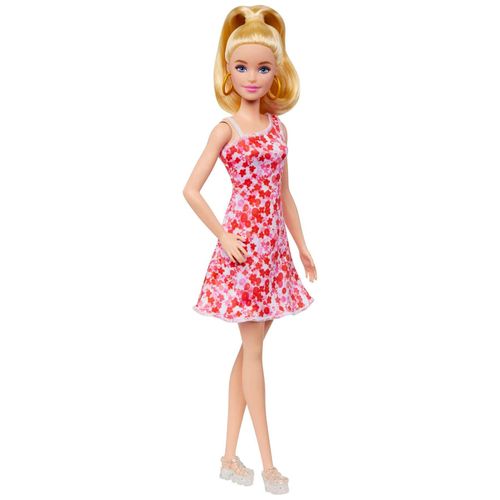 Barbie-Barbie Fashionistas 205-Poupée Queue De Cheval, Robe À Fleurs