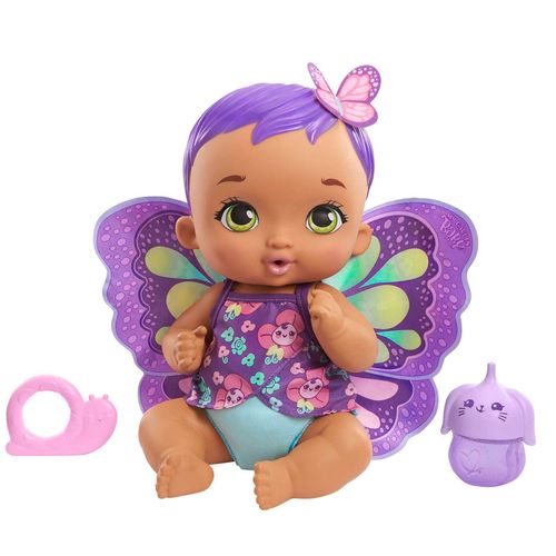 My Garden Baby My Garden Baby - Bébé Papillon Violet Boit Et Pipi Violet - Poupée Bébé - 2 Ans Et +