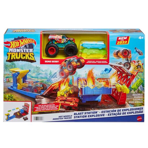 Hot Wheels Monster Trucks Blast Station Playset - 6