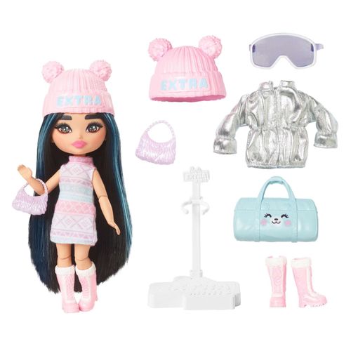 Barbie - Poupée Mini Extra Cool - Poupée Mannequin - 3 Ans Et +