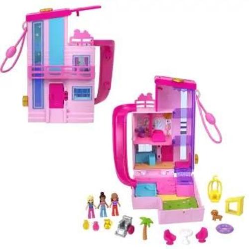 Polly Pocket-Maison De Reve Barbie-Coffret Avec 3¿Mini-Figurines Hwp11