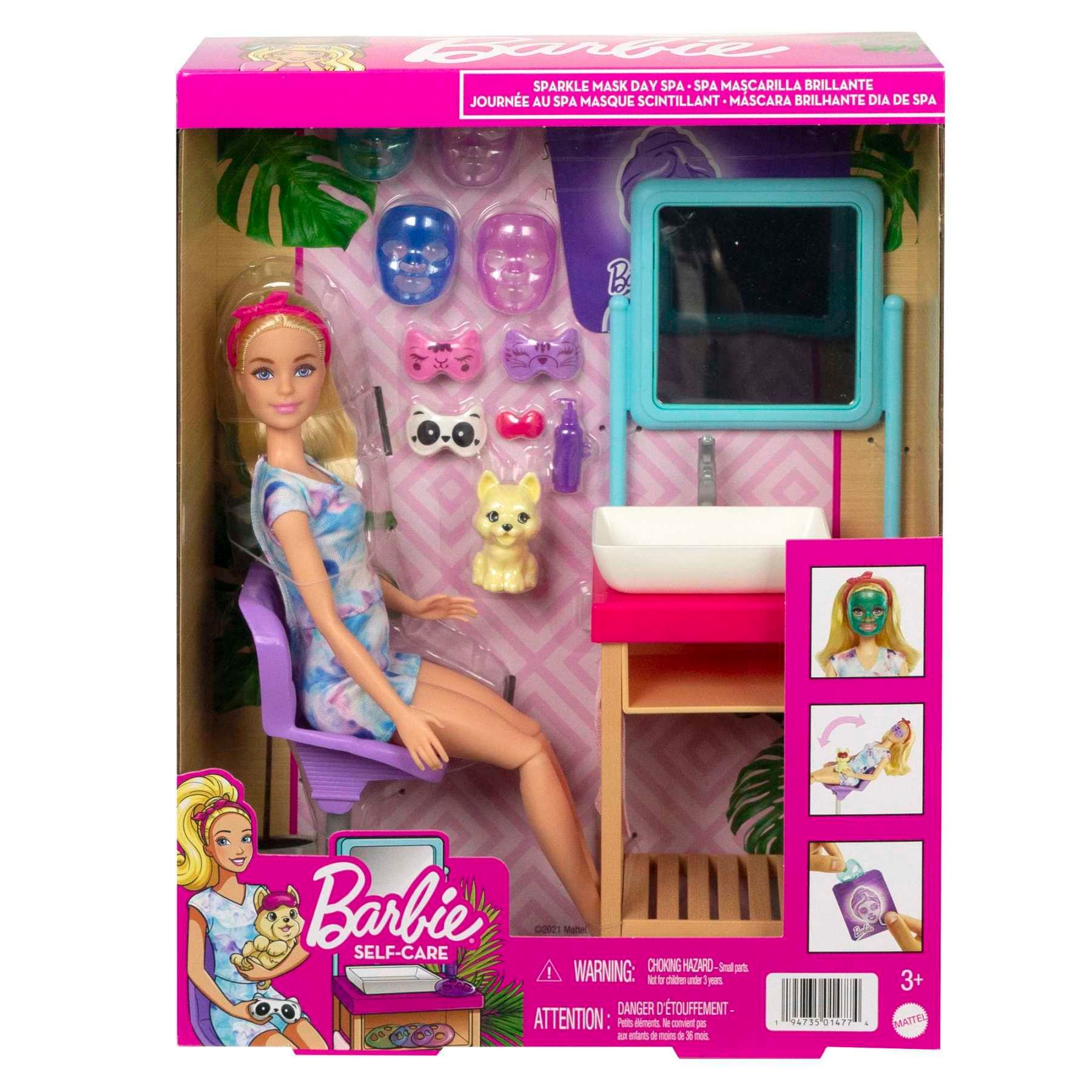 Barbie - Coffret Spa Et Masque Paillettes - 6