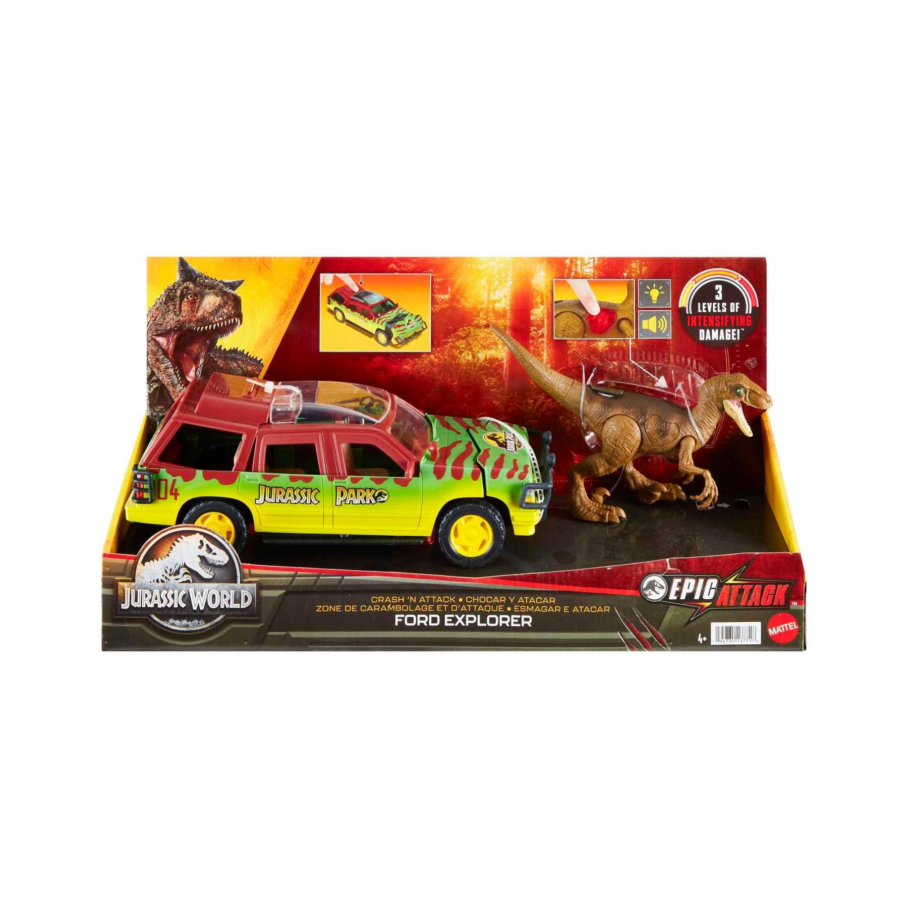 Jurassic World - Ford Explorer D�g�t Sensoriel - Figurine Dinosaure - 4 Ans... - 7