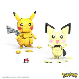 Mega Construx Pokemon Build and Show Pikachu Evolution Trio Rakuten
