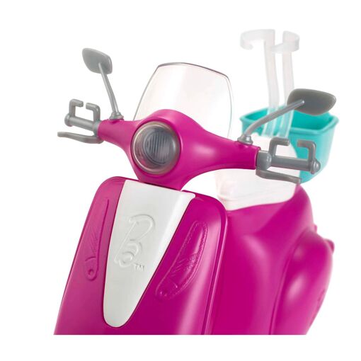 Barbie Estate Barbie - Poup�e Barbie Blonde Avec Scooter Rose Et Blanc - Po... - 4