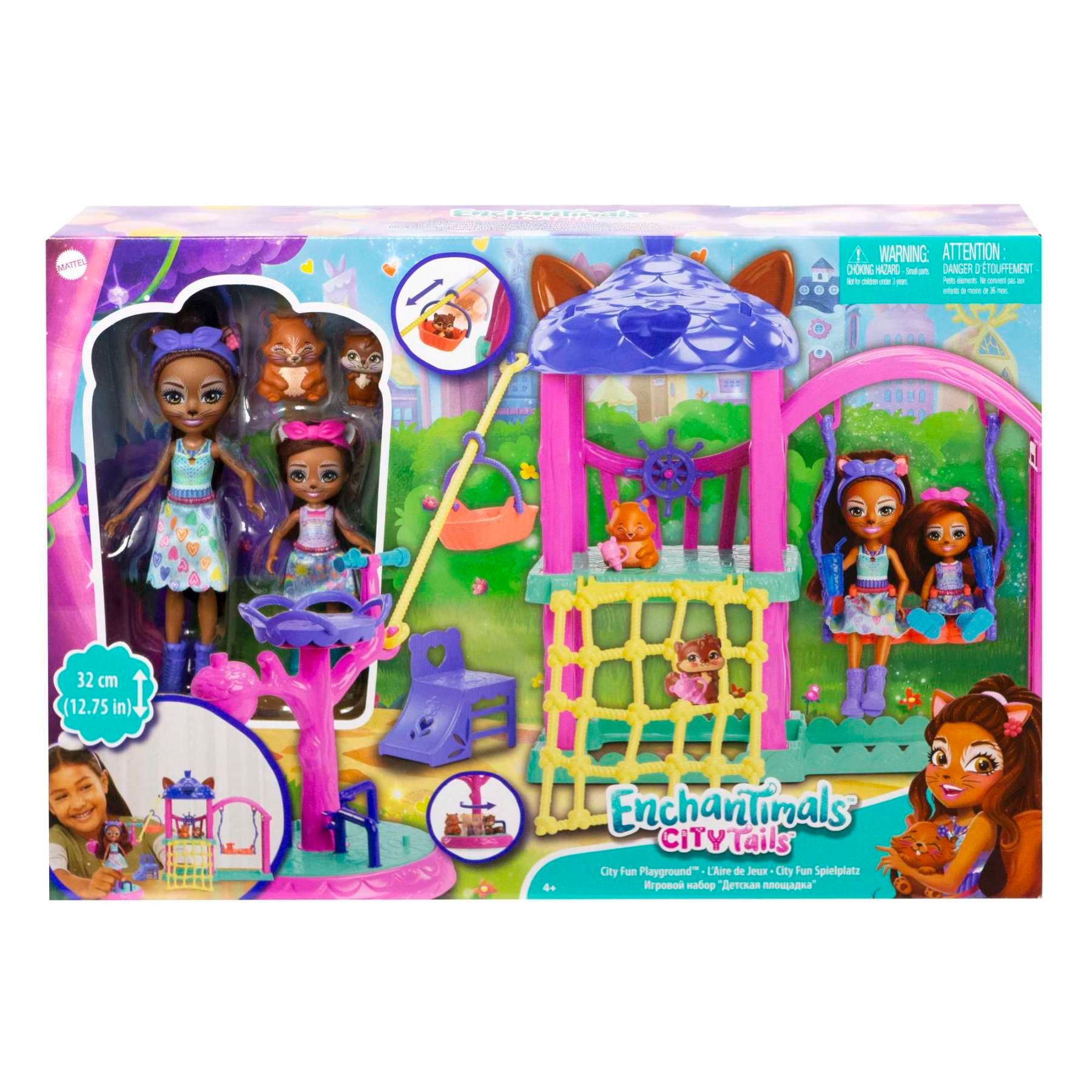 Enchantimals - Bêtes Citadines - Coffret L'aire De Jeux - 6