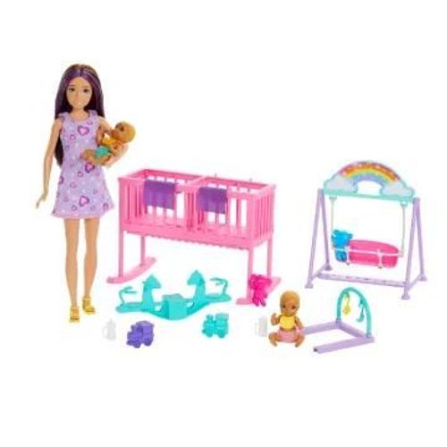 Barbie-La Chambre Des Jumeaux-Coffret Skipper, Bébés Et Accessoires Hxm99