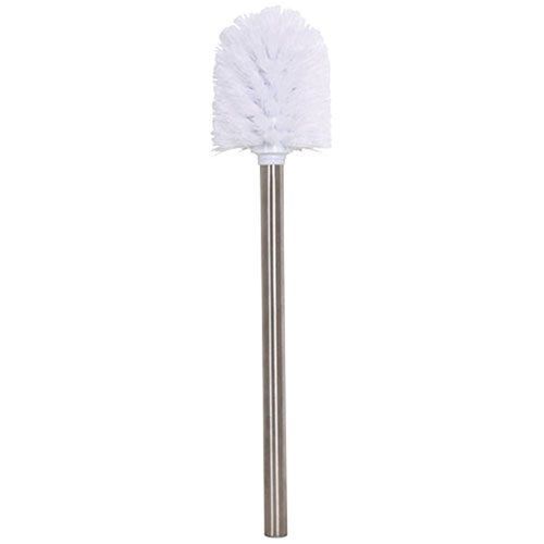 Brosse wc manche inox boule blanche