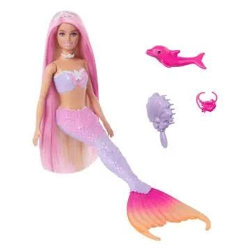 Poupée Barbie Sirène « Malibu » Couleurs Magiques - Poupée Mannequin - 3 Ans Et +