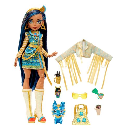 Monster High - Cleo De Nile Avec Animal De Compagnie - Poupée - 4 Ans Et +