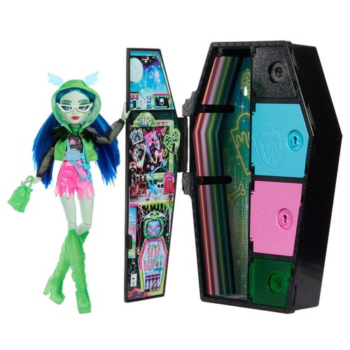 Skulltimate Secrets Monster High - Coffret Casier De Ghoulia - Poupée - 4 Ans Et +