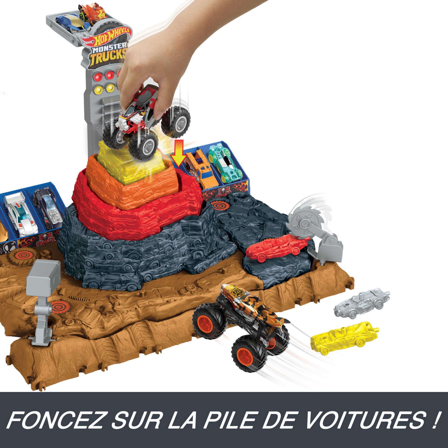 Hot Wheels - Coffret Arne De Dmolition Monster Trucks - Petite Voiture - ... - 2